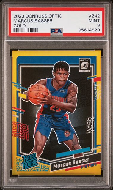 2023 PANINI DONRUSS OPTIC #242 MARCUS SASSER GOLD