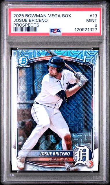 2025 BOWMAN MEGA BOX CHROME PROSPECTS #13 JOSUE BRICENO