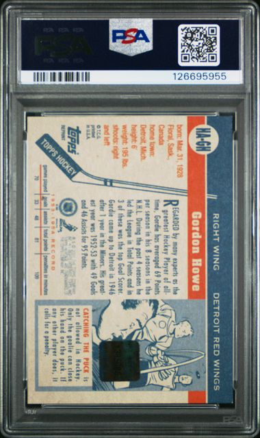 2000 TOPPS HERITAGE CERTIFIED AUTOGRAPH #HA-GH GORDIE HOWE CERTIFIED AUTOGRAPHS