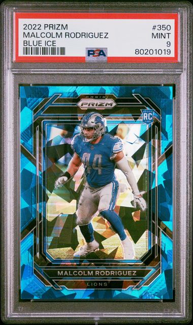 2022 PANINI PRIZM #350 MALCOLM RODRIGUEZ BLUE ICE