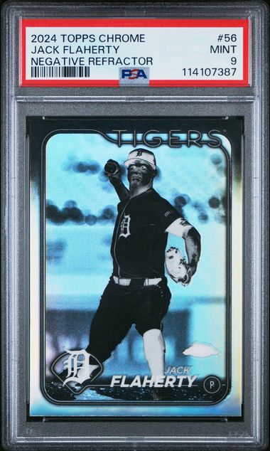 2024 TOPPS CHROME #56 JACK FLAHERTY NEGATIVE REFRACTOR