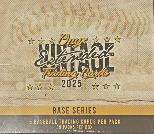2025 Onyx Vintage Extended Baseball Base Series Hobby Box Trading Cards