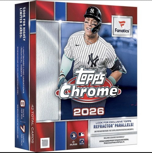 2026 Topps Chrome Baseball Mega  Fanatics Edition