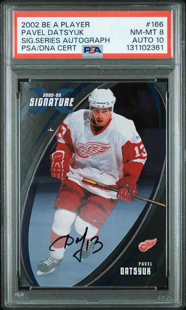 2002 BAP SIGNATURE SERIES AUTOGRAPH #166 PAVEL DATSYUK SIG.SERIES AUTOGRAPH
