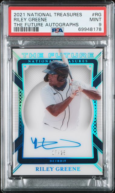 2021 PANINI NATIONAL TREASURES THE FUTURE AUTOGRAPHS #RG RILEY GREENE THE FUTURE AUTOGRAPHS