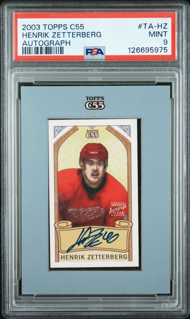 2003 TOPPS C55 AUTOGRAPH #TA-HZ HENRIK ZETTERBERG AUTOGRAPH