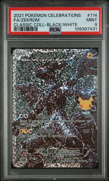 2021 POKEMON CELEBRATIONS CLASSIC COLLECTION #114 FA/ZEKROM CLASSIC COLL-BLACK/WHITE