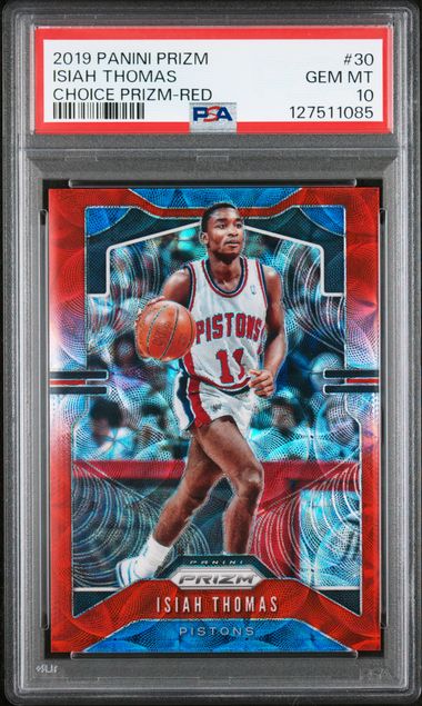 2019 PANINI PRIZM #30 ISIAH THOMAS CHOICE PRIZM-RED