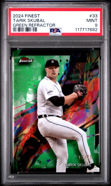 2024 TOPPS FINEST #33 TARIK SKUBAL GREEN REFRACTOR