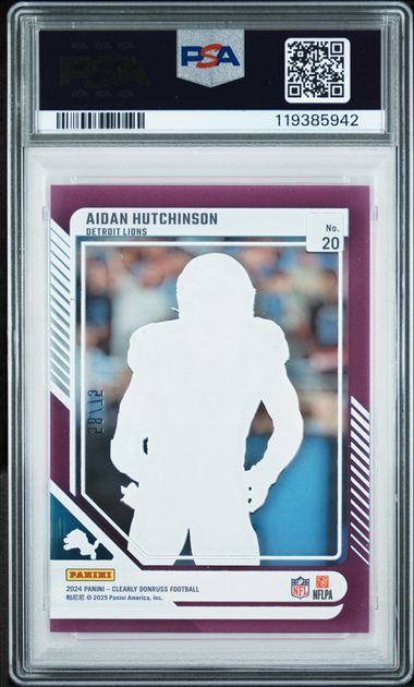 2024 PANINI CLEARLY DONRUSS #20 AIDAN HUTCHINSON PURPLE