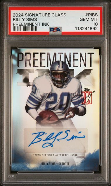 2024 TOPPS SIGNATURE CLASS PREEMINENT INK #PIBS BILLY SIMS